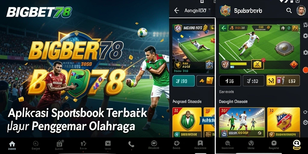 Tampilan layar utama <strong>BIGBET78</strong> dengan opsi taruhan yang lengkap.