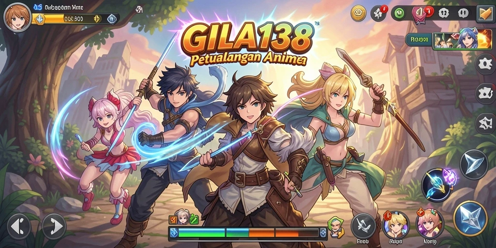 Screenshot GILA138 menampilkan aksi seru dalam dunia Anime.
