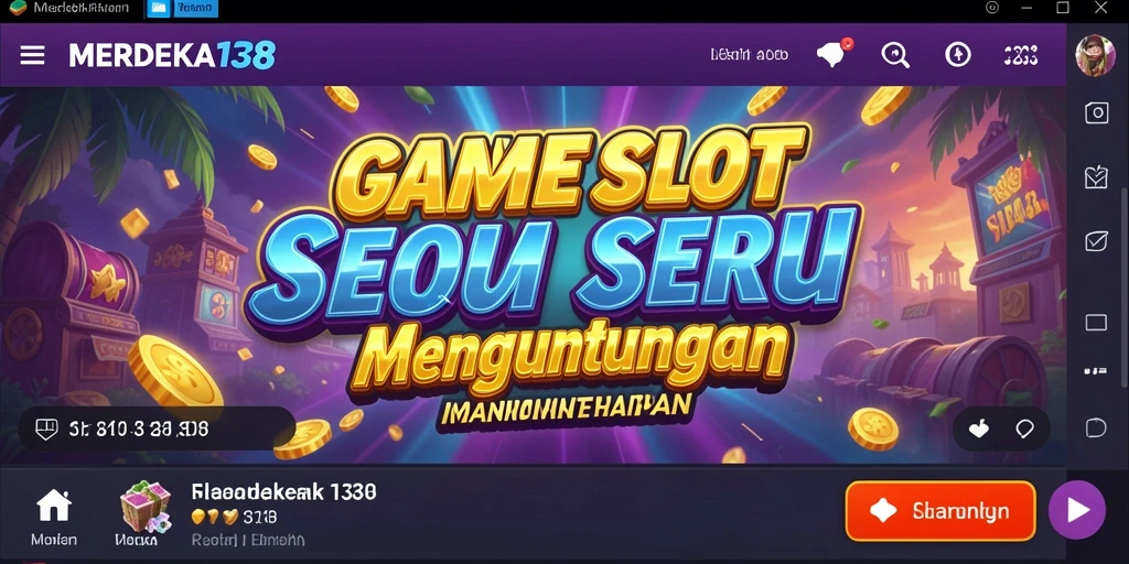 Tampilan gameplay MERDEKA138 yang menawan dan penuh warna.
