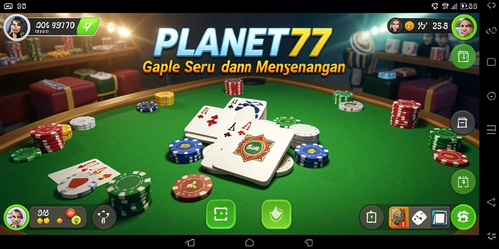 Tampilan gameplay Gaple yang seru dan interaktif.