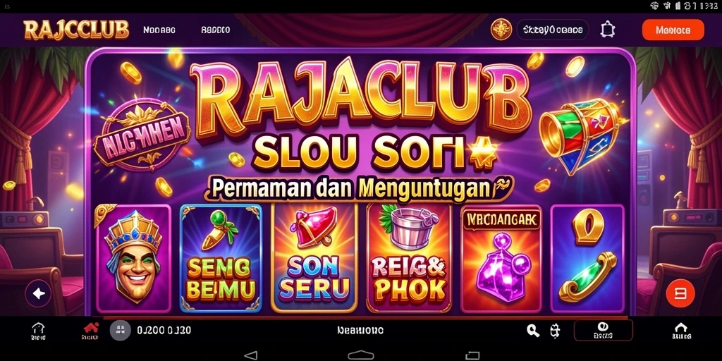 Tampilan menarik dari gameplay Slot RAJACLUB