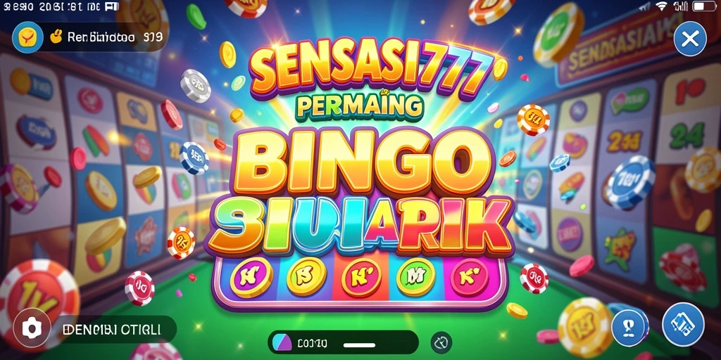 Screenshot permainan Bingo SENSASI777 yang menampilkan gameplay seru.