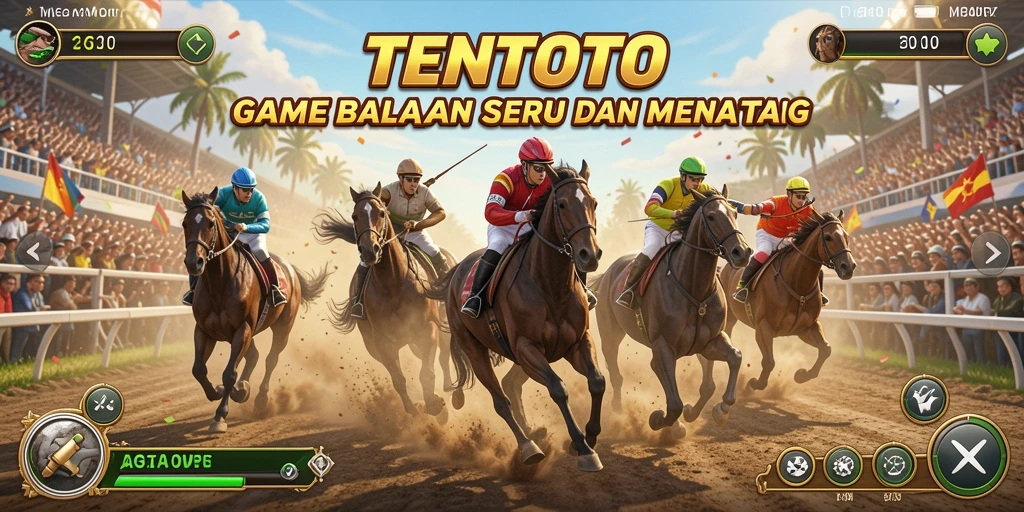 Gameplay TENTOTO yang seru dengan aksi balapan yang menegangkan.